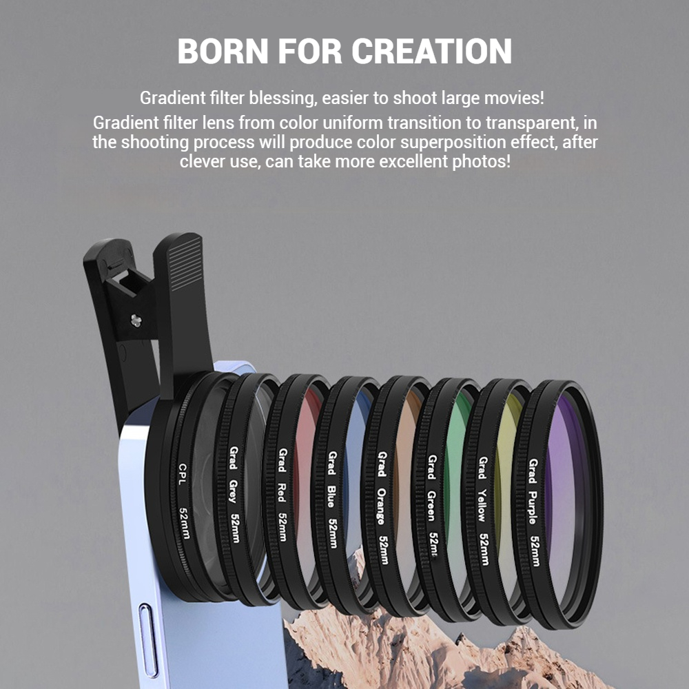 52MM Mobile Phone Lens Univers - Phone Accessories For Photography recension och pris