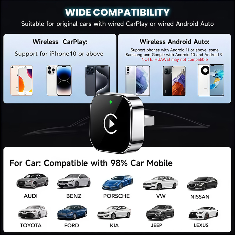 2-in-1 Wireless CarPlay Adapte - Phone Accessories Vendor recension och pris