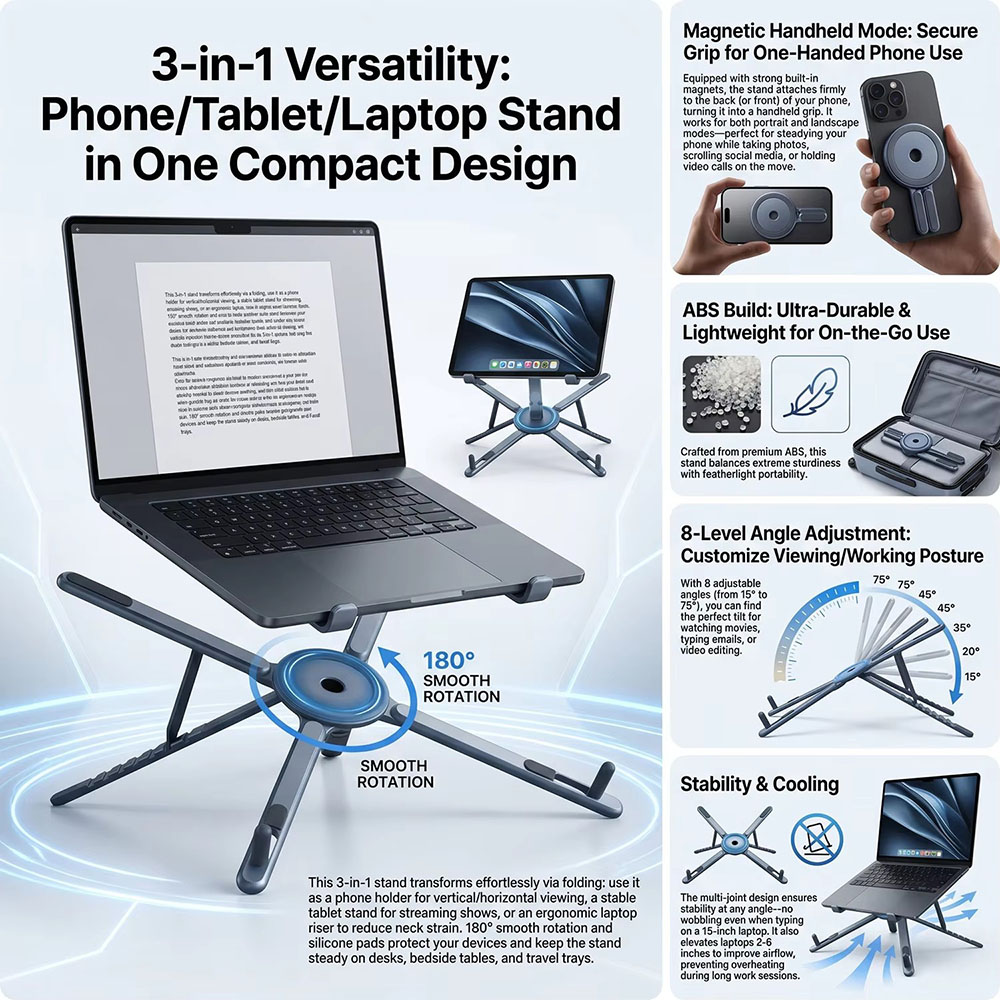 Portable Magnetic Phone Holder - Phone Accessories For Photography recension och pris
